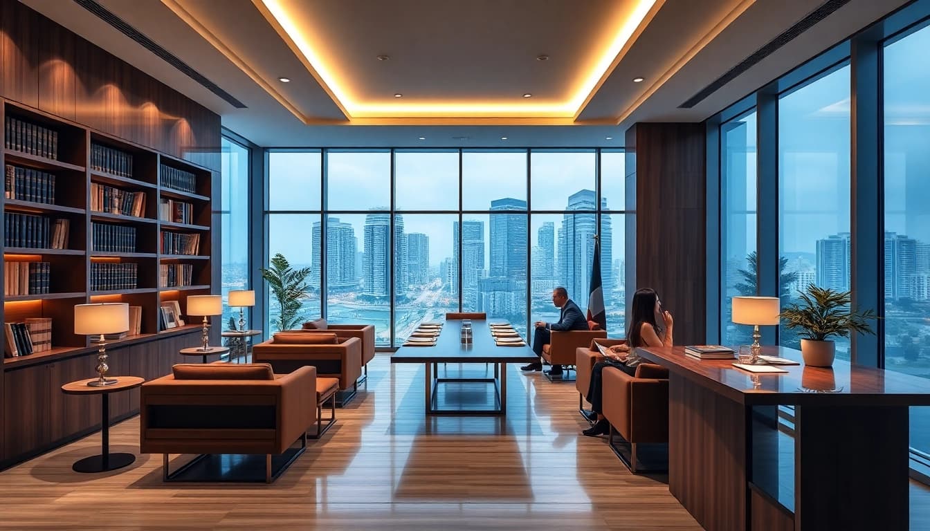 Modern law firm in Miami office, showcasing professionalism and trust.