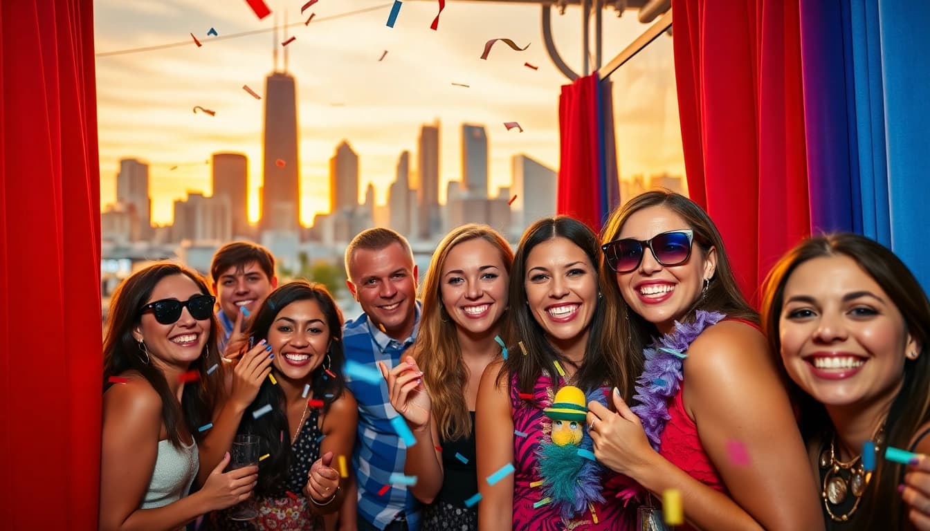 Rent a photo booth rental chicago for an exciting event full of smiles and vibrant guests.