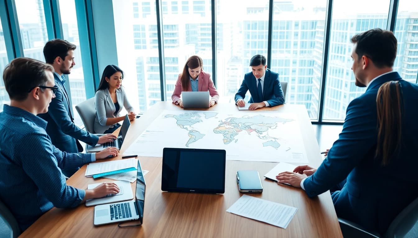 Collaborative team discussing Acquisition Planning strategies around a conference table.