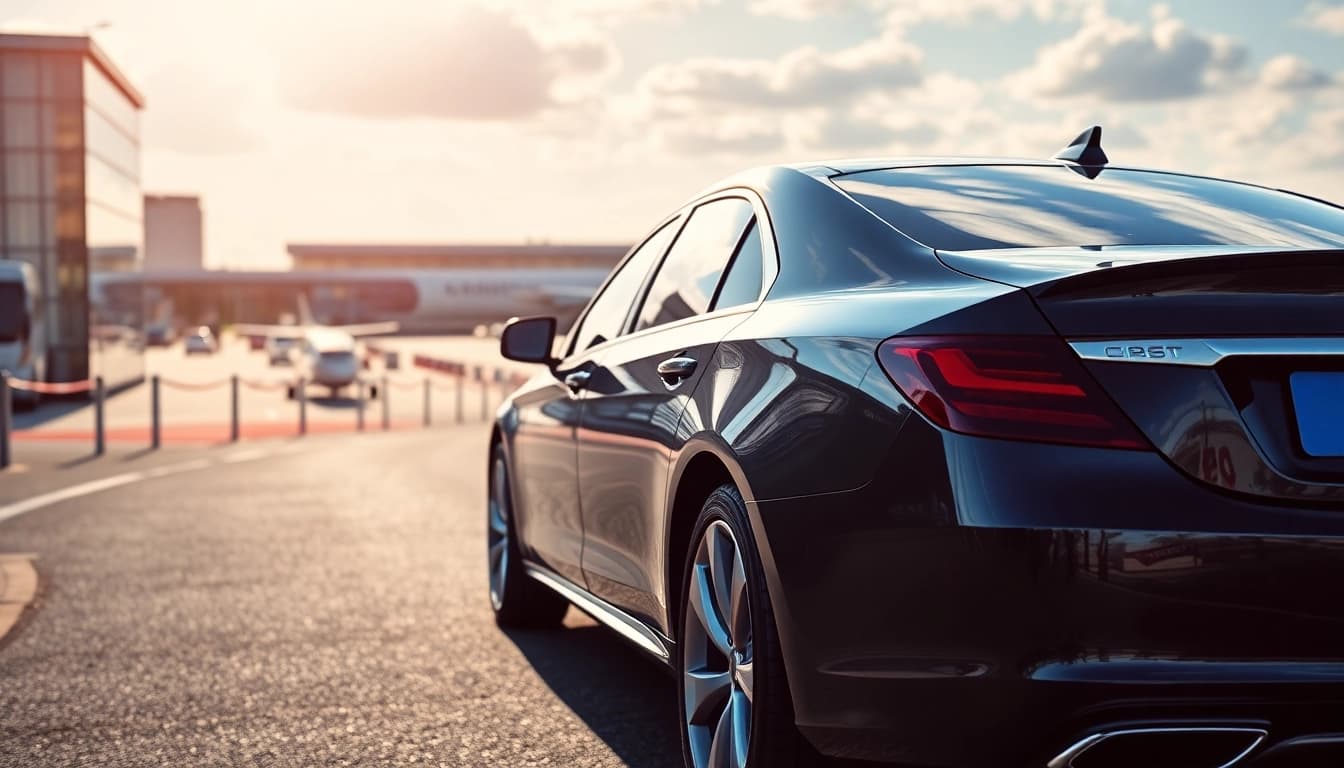 Efficient Nottingham to Heathrow Taxi service with professional chauffeur in a luxurious vehicle.