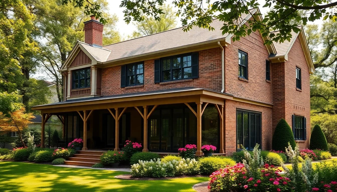Stunning colonial home addition enhancing a classic home structure in a vibrant neighborhood.