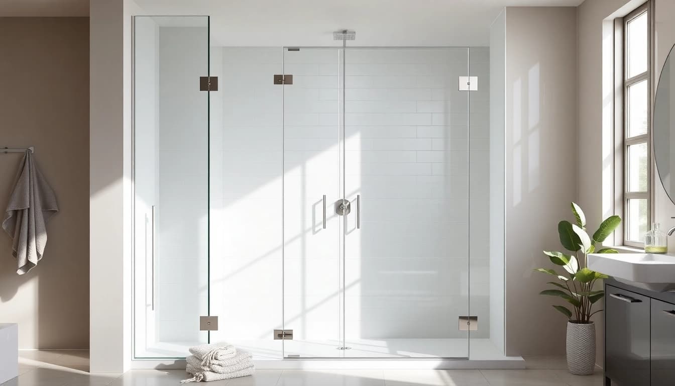Explore stylish shower doors UK in a contemporary bathroom with elegant design elements.