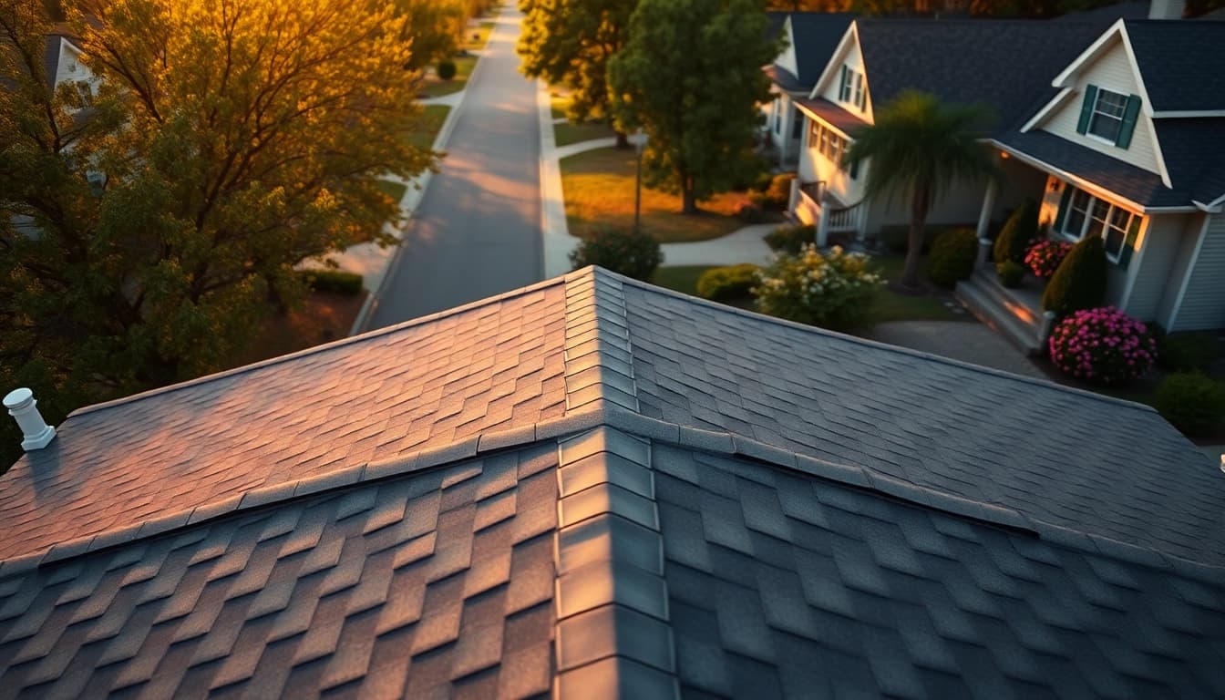 Roofing in South Jersey neighborhood showcasing charming homes and cozy atmosphere.