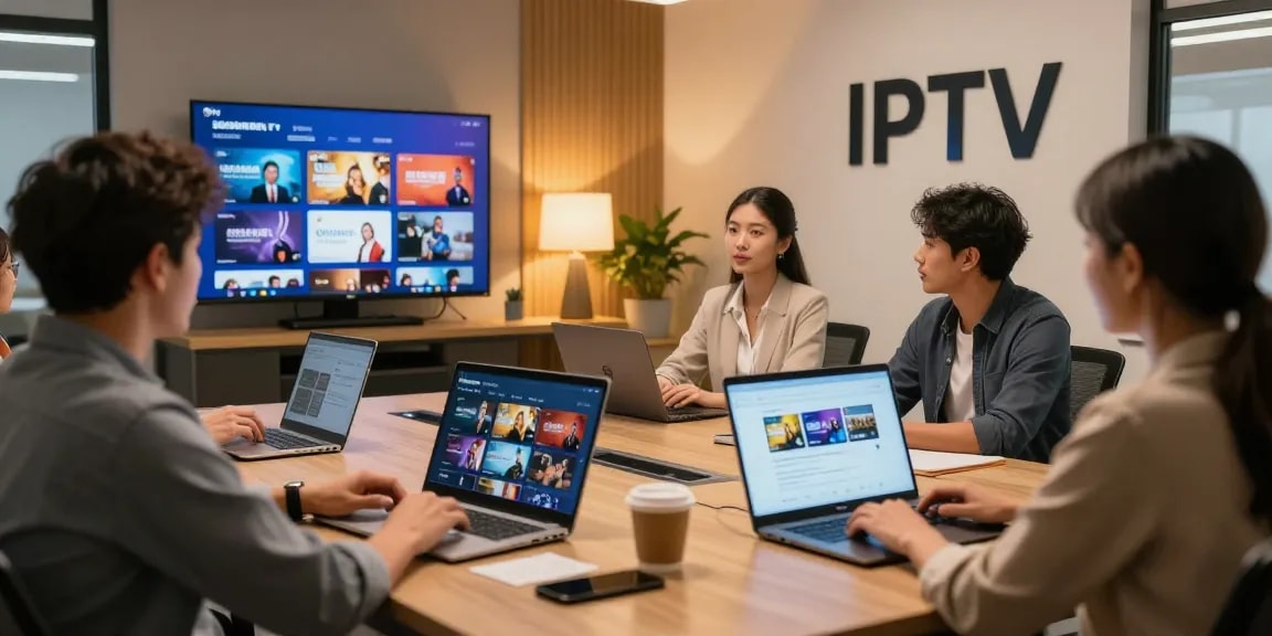 IPTV Reseller UK professional provider meeting clients for local services.