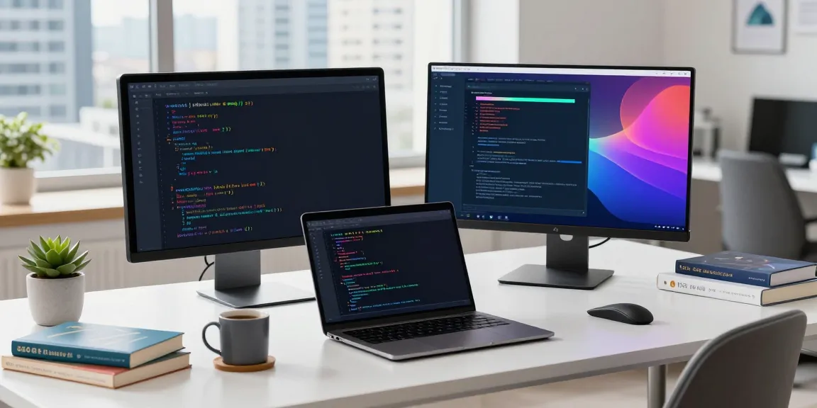 Developer demonstrating instant indexing techniques in a high-tech workspace.