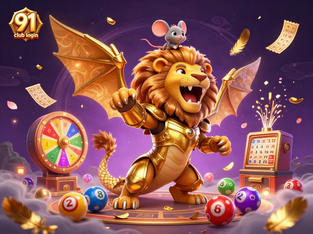 Engage in thrilling gaming action with 91 club login showcasing lottery balls and vibrant rewards.