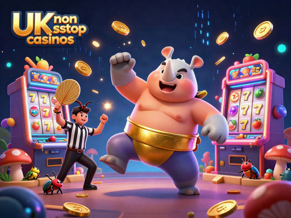 Experience excitement at UK non gamstop casinos with dynamic slot game elements featuring a champion beetle.