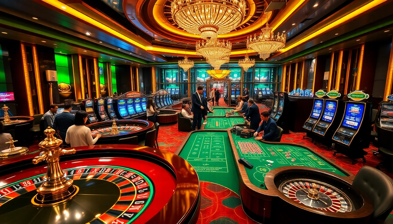 Experience the thrill of gaming at https://f168.direct/, featuring exciting casino tables and vibrant atmosphere.