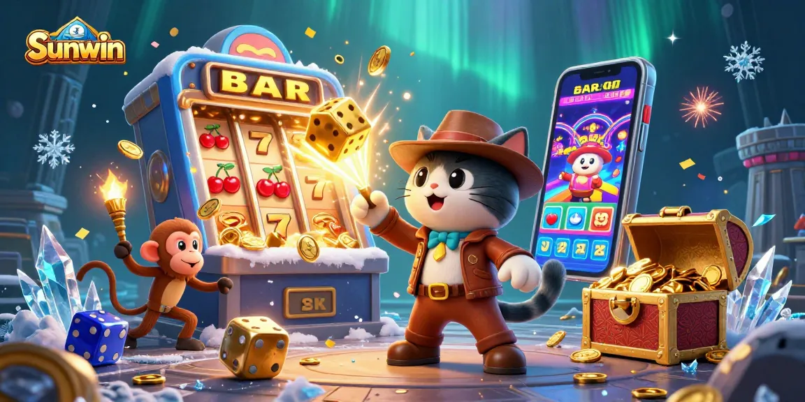 Experience the thrill of Sunwin's casino adventures with immersive 3D visuals and dynamic gaming elements.