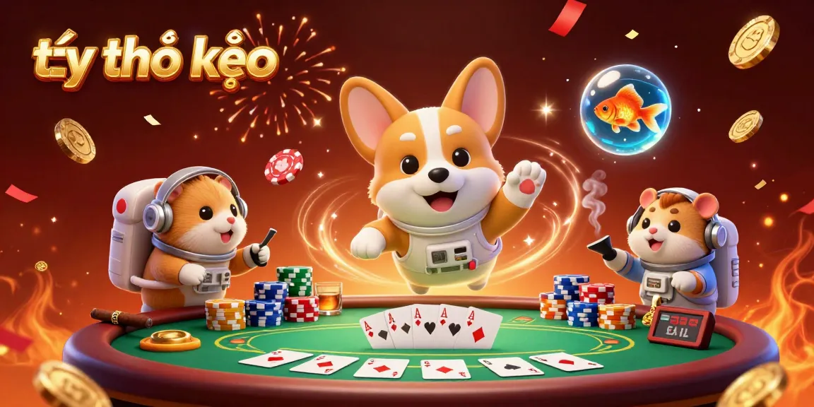 Engage with tỷ lệ kèo in a thrilling sports betting scene featuring a corgi and friends.