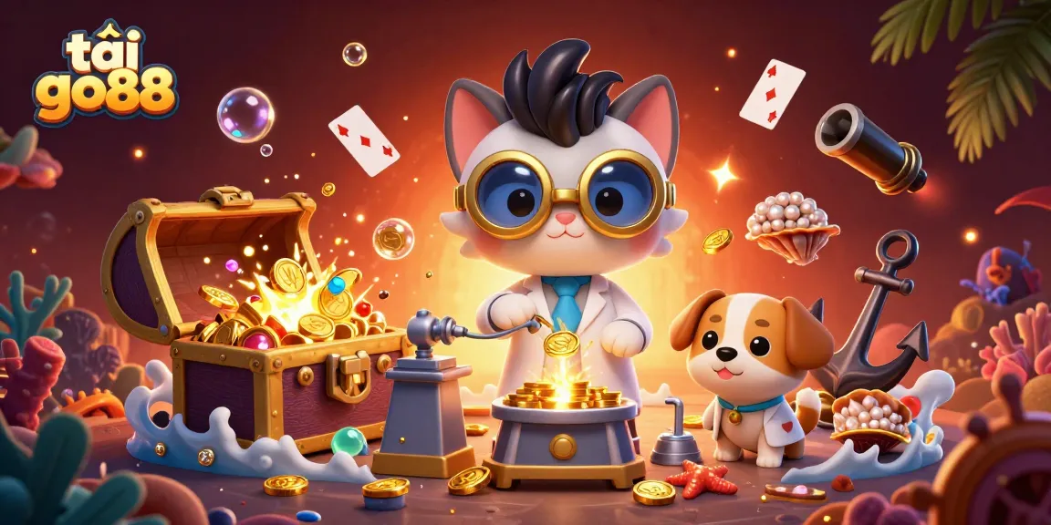 Engage in thrilling casino fun with tải go88, where a cat scientist creates a gold-coin machine.